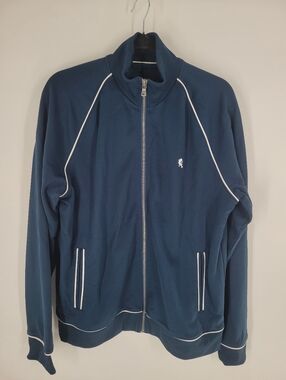 Express Navy Full-Zip Track Jacket Size L
